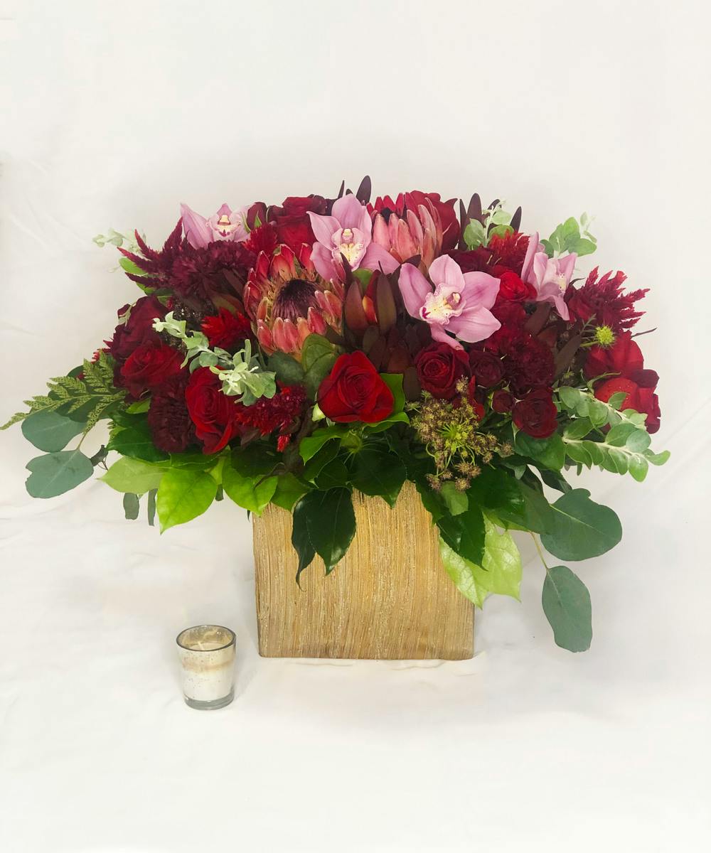 Romantic Orchids & Roses Las Vegas Flower Delivery