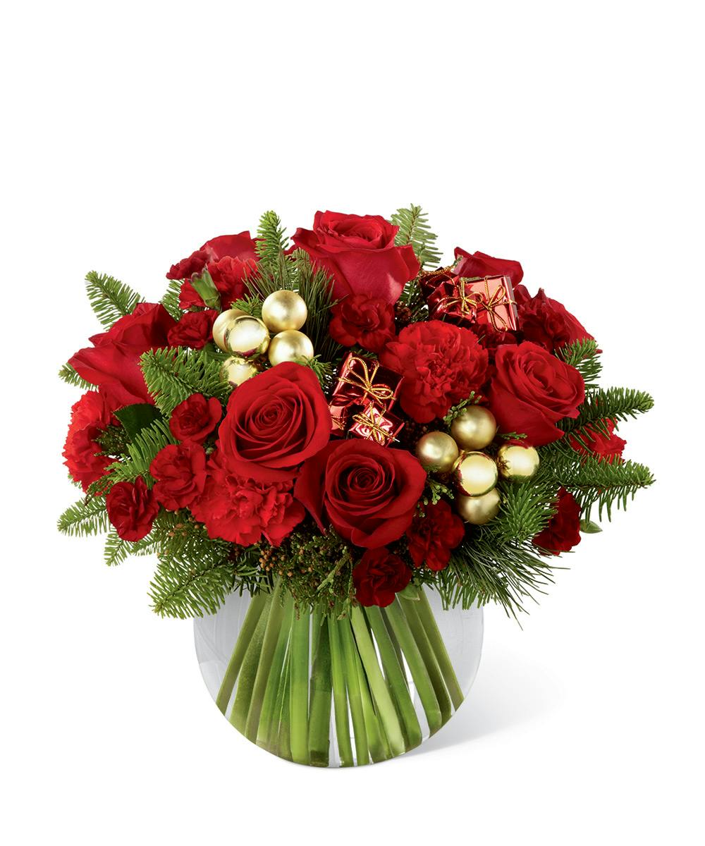 Holiday Gold Bouquet | Las Vegas (NV) Christmas Flowers Delivered ...