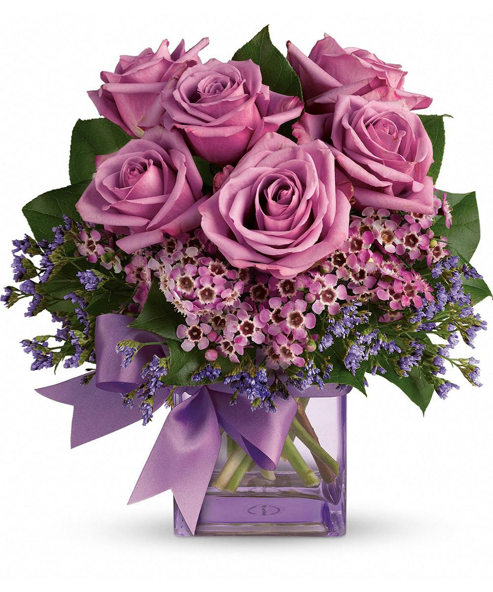 Morning Melody Purple Rose Bouquet Las Vegas Flower Delivery